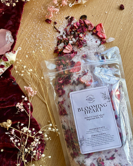 Blooming Heart – Herbal & Crystal Infused Bath Salt